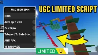 [LIMITED UGC FREE] UGC ITEM SPIN SCRIPT AUTO SPIN FAST SPIN & MORE