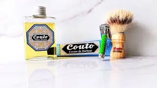 A different and strange shave, Couto S.A. Shaving Set first try.
