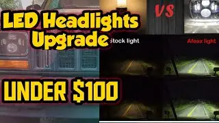 Jeep Cherokee XJ LED Headlight Upgrade for under $100 Totaly Worth It!