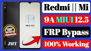 Redmi 9A FRP Bypass | Redmi 9A FRP Bypass Without PC 12.5 | How To FRP Bypass Redmi 9A