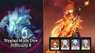 Stygian Onslaught C0 R1 MAVUIKA NO HEXE Mode Dire Difficulty 6 | Genshin Impact LUNA 7