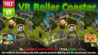 VR Roller Coaster A very beautiful graphic VR Roller Coaster for Google Cardboard