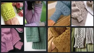 Beautiful Border for Ladies and girl sweater sleeve design/Cute Border for Babies/Cardigan