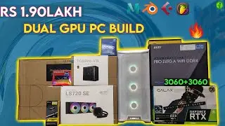 3060 + 3060  DUAL GPU PC  || 1.90LAK MUSIC PRODUCTION BUILD  #3060 #12700f #productivity #music