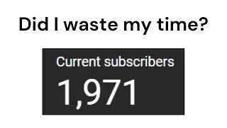 My YouTube Channel is 365 Days Old now