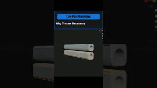 Low Poly Modeling with Tris - The Key to Optimization #3dmodeling #blender #gamedev