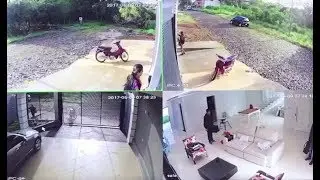 Неожиданно хозяин вернулся домой, когда там хозяйничали грабители