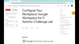 Configure Your Workplace: Google Workspace for IT Admins: Challenge Lab || 