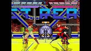 mugen cammy white and buttercup vs elastigirl and ashley