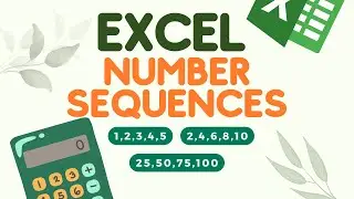 How To Add Numbers In A Sequence In Microsoft Excel - MS Excel Tutorial - Predictive Text - MS365