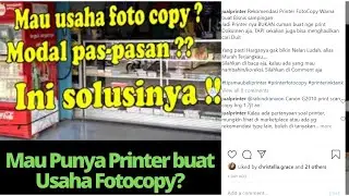Printer Usaha Fotocopy di Rumah