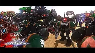 Salamanders  vs World Eaters - Survival ! - Unification Mod 2021 | WH40k: DoW - Soulstorm