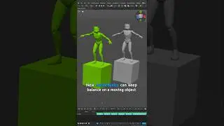 AutoPhysics Balancing on a Moving Object 