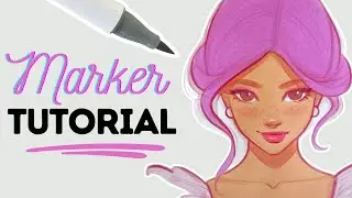 Marker Drawing Tutorial - How to Draw with Alcohol Markers