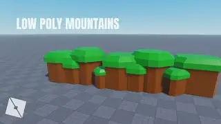 Make Low Poly Mountains in Roblox Studio | 1 Minute Roblox