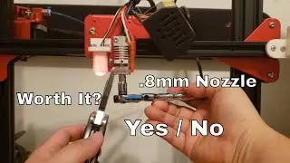 CREALITY CR10S PRO NOZZLE CHANGE .8MM MICRO SWISS NOZZLE. HOW TO CHANGE A NOZZLE ON A 3D PRINTER.