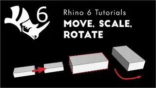 Rhino 6 3D Modeling 1.02  Move, Scale, Rotate