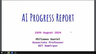 AI Progress Report