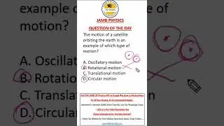 JAMB Physics - Circular Motion Question of the Day