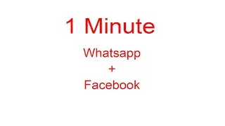 Whatsapp and Facebook (1 Minute Animation)