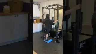 Negative single leg calf raise knee straight
