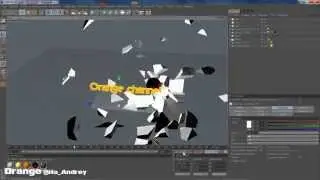 [Заставка в Cinema 4D] появление текста из объкта