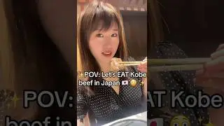 Eating the BEST BEEF 🥩 in the world ?! 🌍 🤤 #shorts #kobebeef