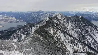 1-day winter hike in the Alps: Bavarian Prealps. Part 2. Heimgarten - ridge - Herzogstand (RU)