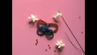Анкарс . Фриволите иглой. Маленькая бабочка.