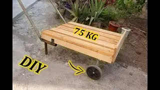 hand trolley making/ diy projects/كيف تصنع عربة يدوية بسيطة