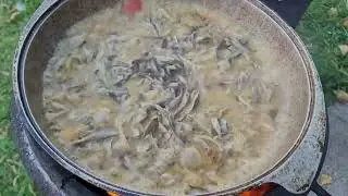 картошка тушёная с грибами