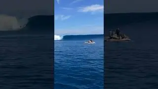 ROGUE WAVE Strikes Tahiti and SURFER SENDS IT