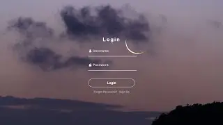 Transparent Animated Login Form using HTML and CSS only | Responsive Login Form