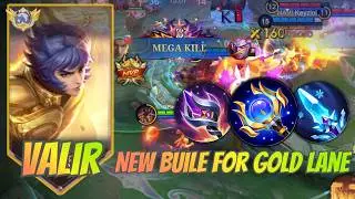 NEW Valir Gold Lane Build 2026 🔥 Best Items & Emblem | Valir Gamplay