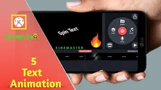 🔥5 Modern smooth text effect Animation kinemaster Editing 2021