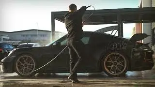 Kiam DTLR Pro® Electric Pressure Washer x Porsche 911 GT3 Detailing Promo at Assetti Performance.