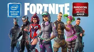 Pentium G4520 + Radeon 7770 test in Fortnite
