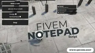 Advance qbcore  notepad Script for fivem