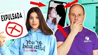 EXPULSADA DEL INSTITUTO ❌ POR BESAR A UN CHICO! *Broma a mi Padre* | Daniela Golubeva