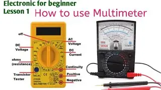 How to use multimeter for beginner