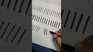 Ejercicios para principiantes de lettering/Parte 3. trazos inclinados #calligrafia