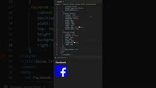 creat Facebook Logo using HTML and CSS for beginner project  #codewithme77#short video