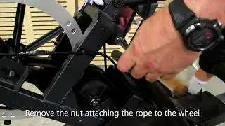 How to change the rope and wheel on your rower