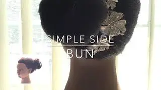HOW TO MAKE A SIMPLE DONUT SIDE BUN||Simone Richards