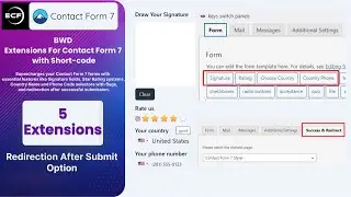 Boost Your Contact Form 7 with Signature, Star Rating, Country Select, and Redirect Extensions