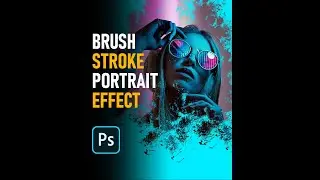 Brush stroke effect in Photoshop