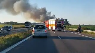 Bil udbrændte på Sydmotorvejen 09.09.23