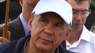 Как все начиналось - Президент Татарстана ознакомился с мелиорацией республики 2015
