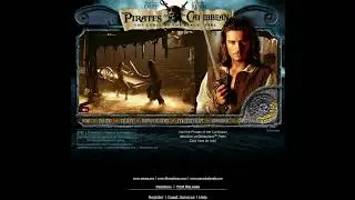 Pirates of the Caribbean flash website in 2004