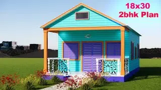 beautiful House Plan 18×30|2BHK Systematic house plan in less space||Easy building House